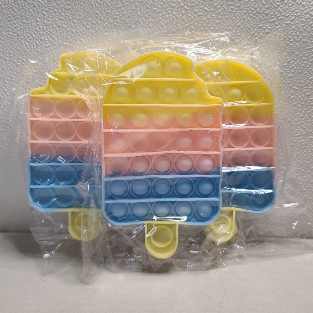 3 Pack Fidget Bubble Popper Popsicle